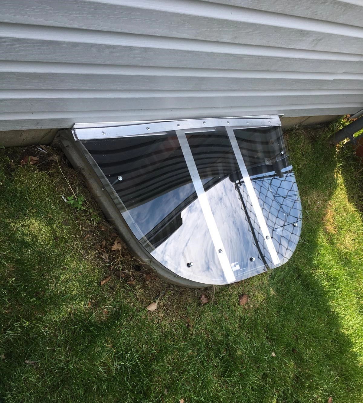 Custom SLOPED Window Well Covers